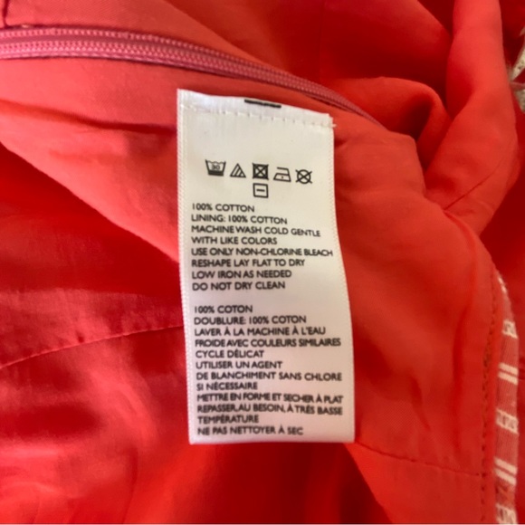 Free People Young Love Coral Striped Crop Top XS - Picture 8 of 10